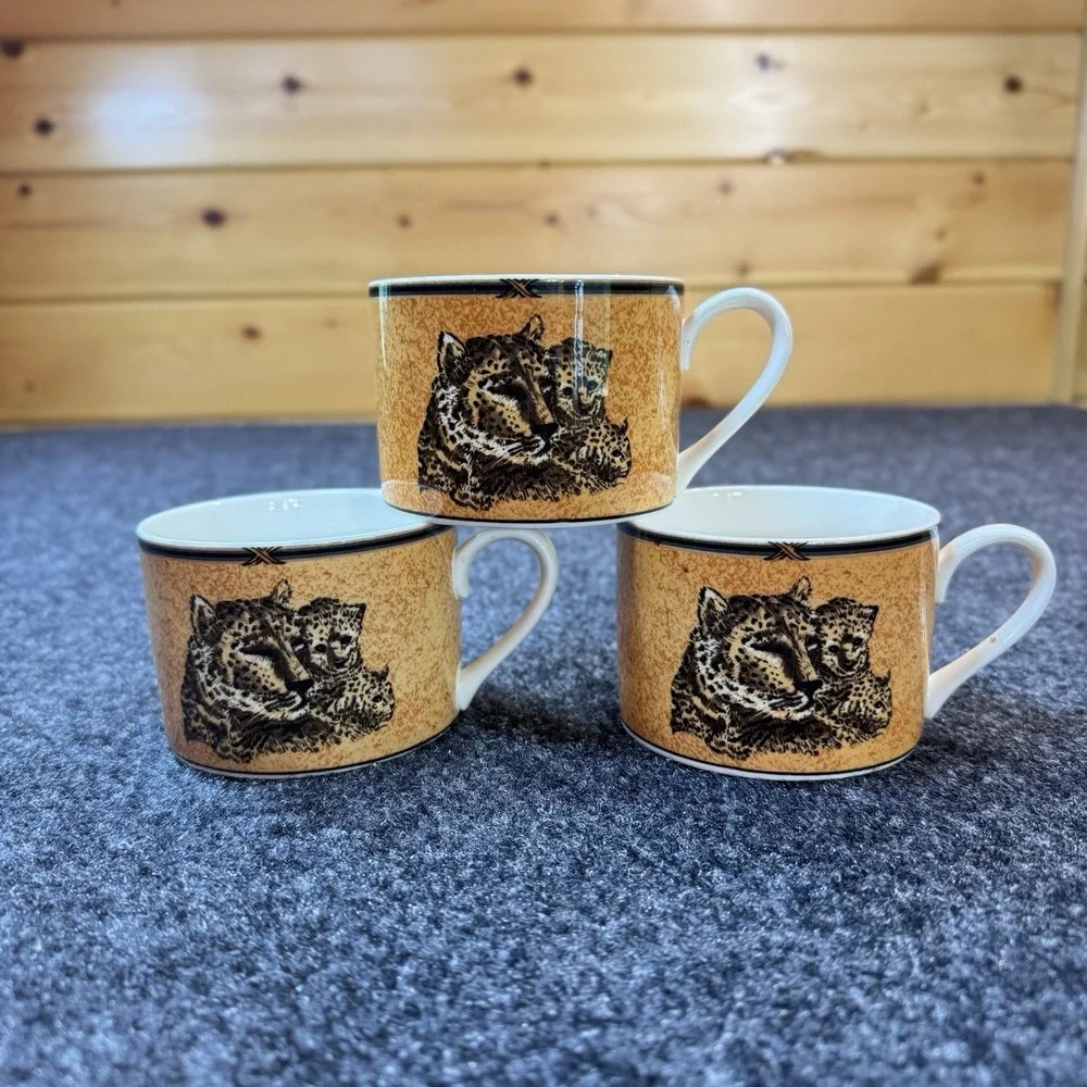 Victoria Beale WILD KINGDOM Cup 9047 Fine traslucent china Set Of 3